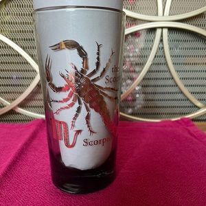 Vintage Federal Zodiac “Scorpio” Smoked Highball